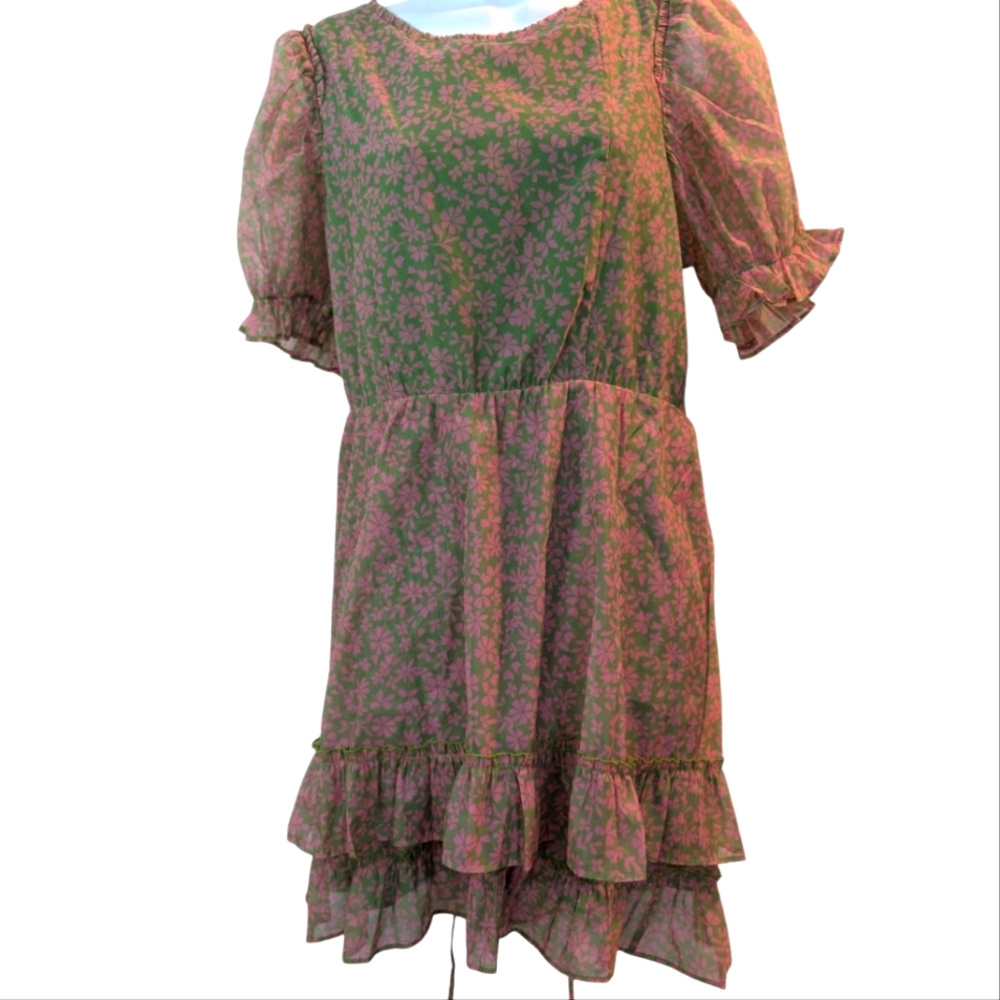 Show Me Your Moo Moo Daiquiri Mini Dress-Watermelon Floral.. Size XL - Picture 3 of 8